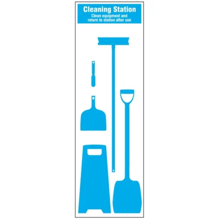 Cleaning Station Shadow Board - Complete Kit With Tools (5 Piece)