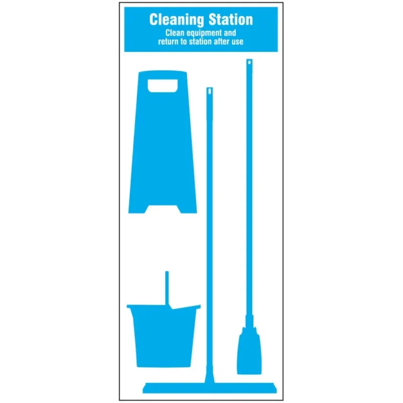 Cleaning Station Shadow Board - Complete Kit With Tools (4 Piece)