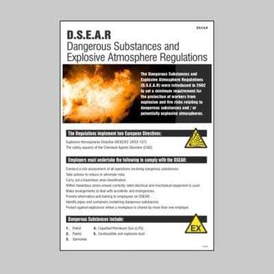 DSEAR (Dangerous Substances & Explosive) Poster