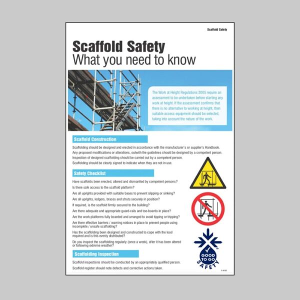 Scaffold Safety Poster