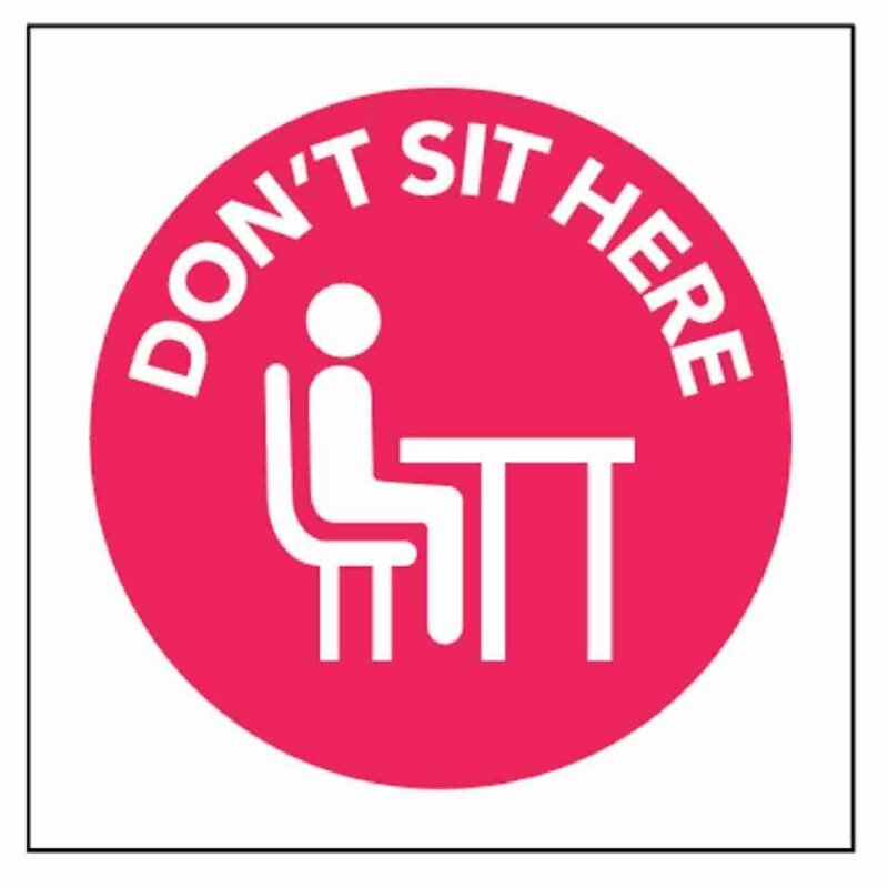 Dont Sit Here Sticker