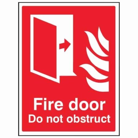 Fire Door Do Not Obstruct Sign