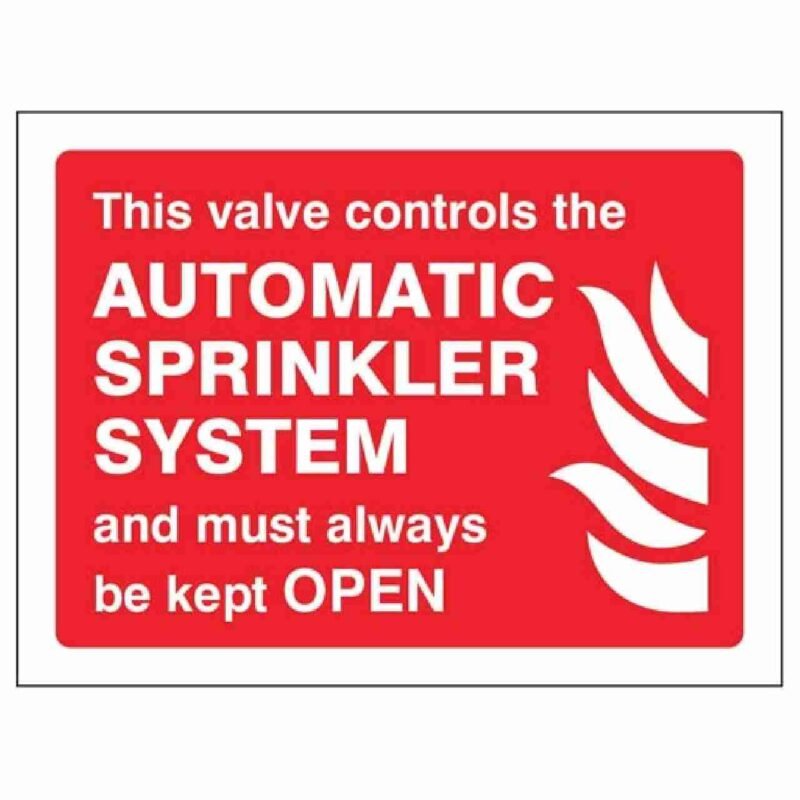 Automatic Sprinkler System Sign