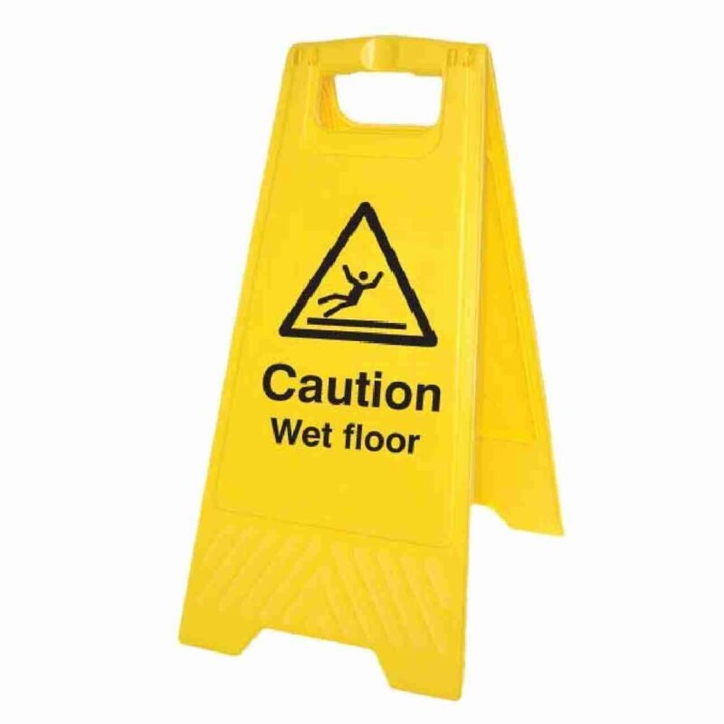 caution wet floor sign