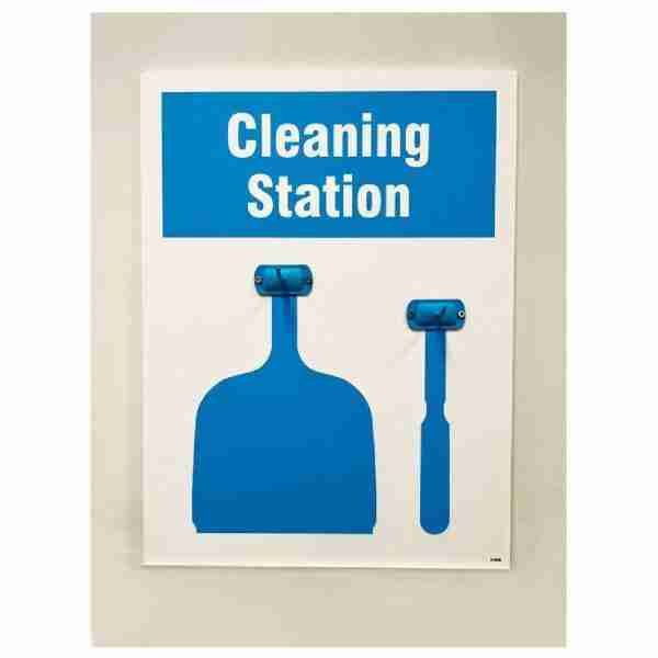 cleaning station shadow board 2 piece