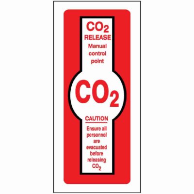 CO2 Release Manual Control Point Sign