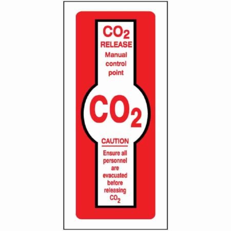 CO2 Release Manual Control Point Sign