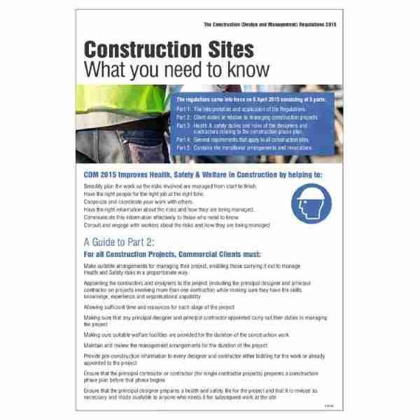 construction sites what you need to know poster
