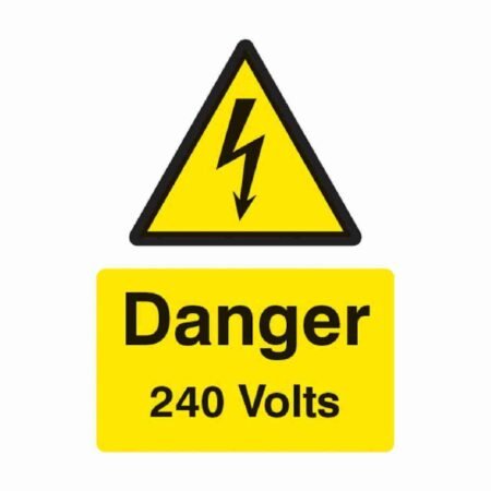 Danger 240 Volts Sign