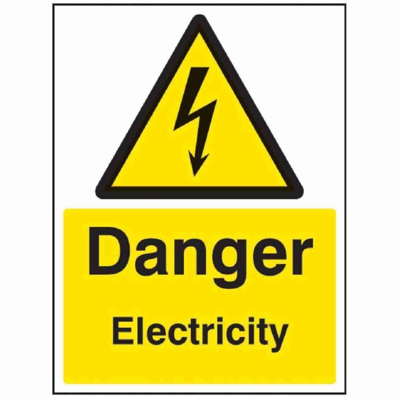 Danger electricity sign