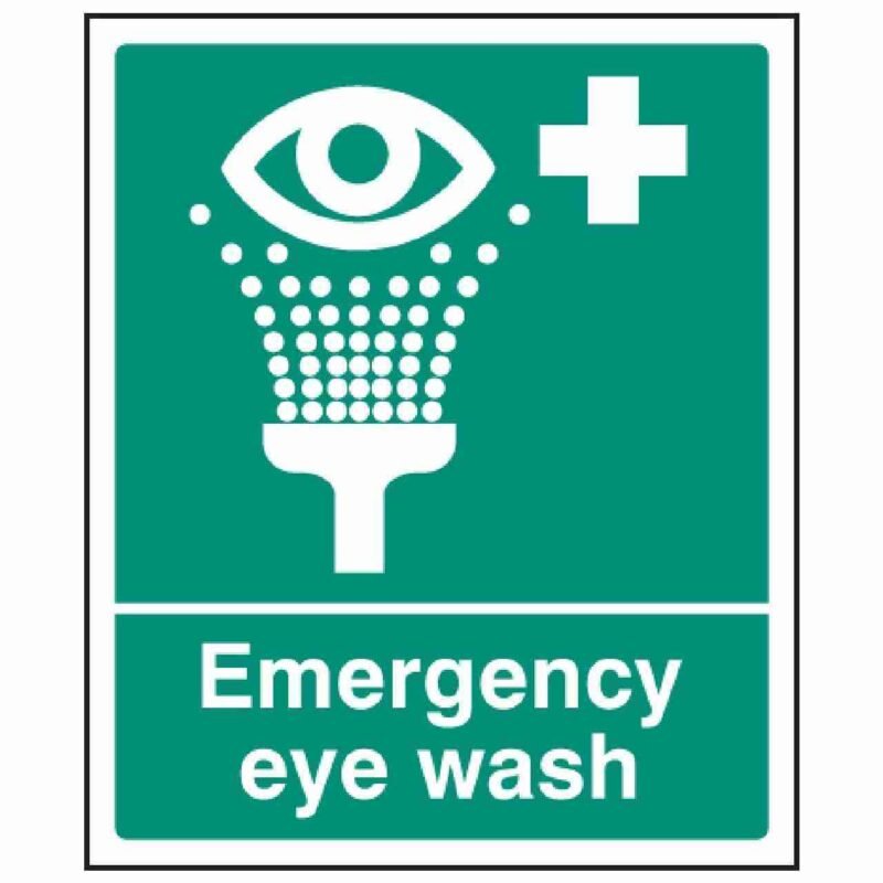 Emergency Eye Wash Sign