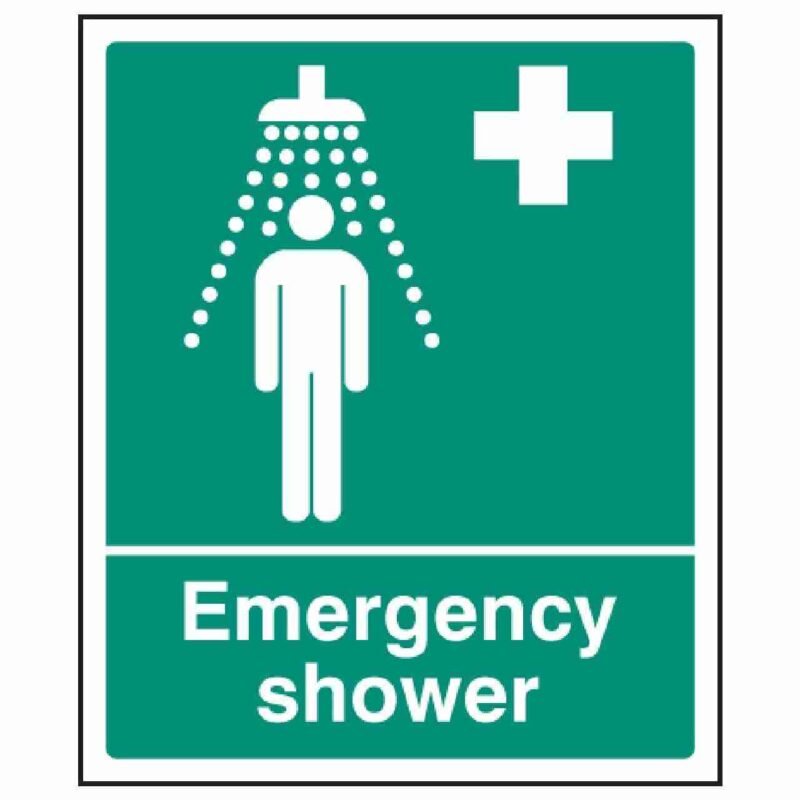 Emergency Shower Sign