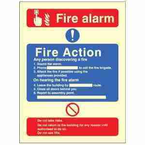 Fire Action - Fire Alarm - Do Not Use Lifts - Image 2