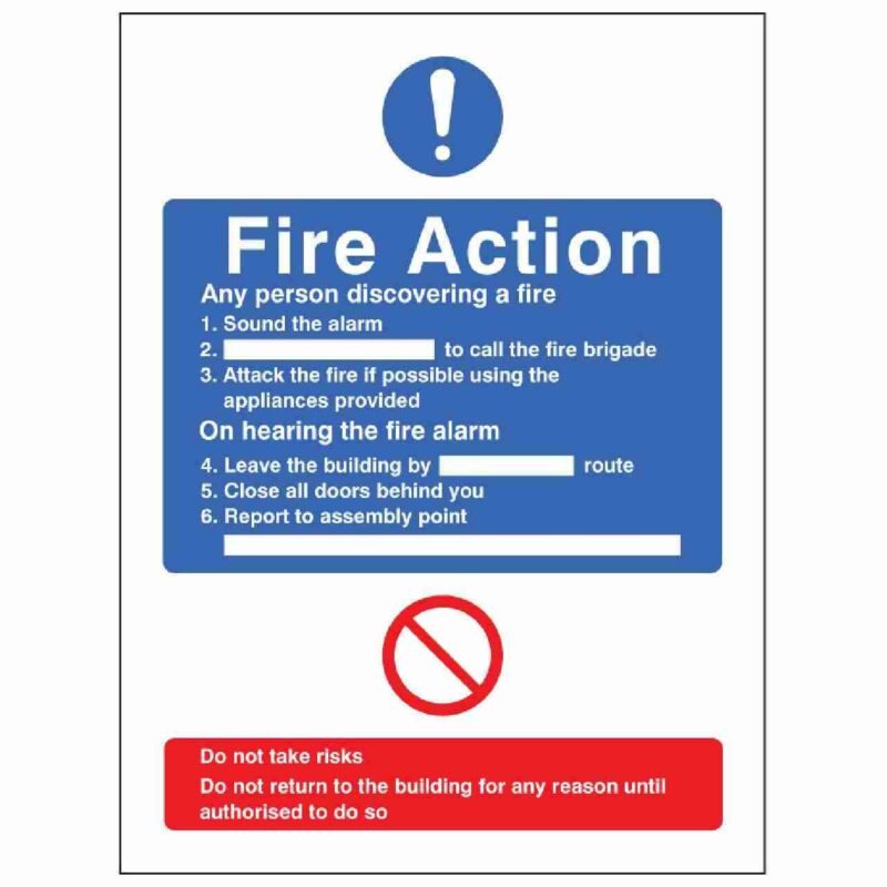 General Fire Action No Lift