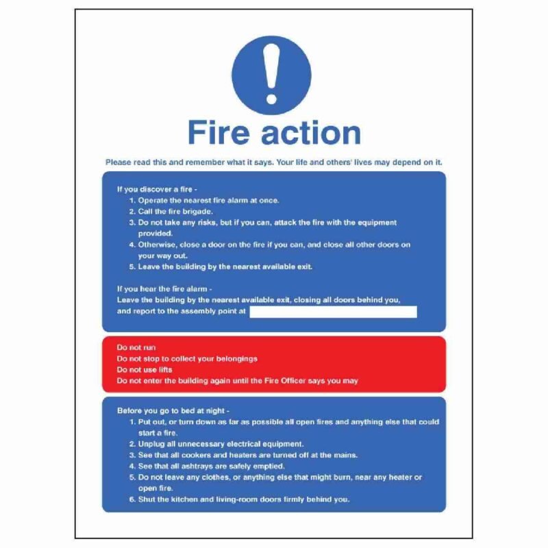 Fire Action Residential HMO Manual Dial