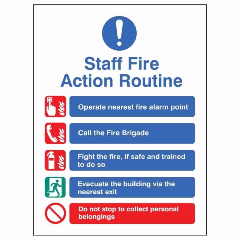 Fire Action Staff Routine