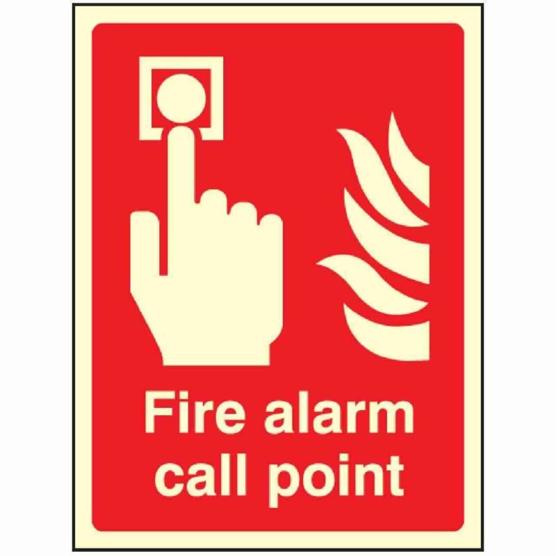 Fire Alarm Call Point Photoluminescent