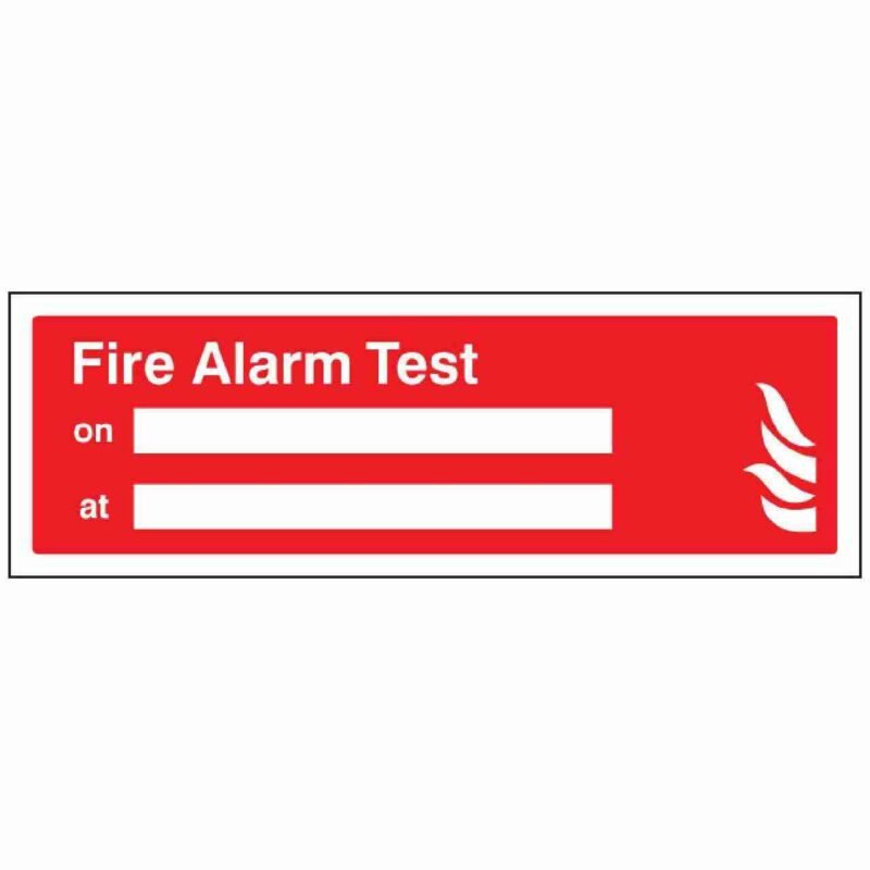 Fire Alarm Test On At Sign