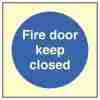 Fire Door Keep Closed Sign