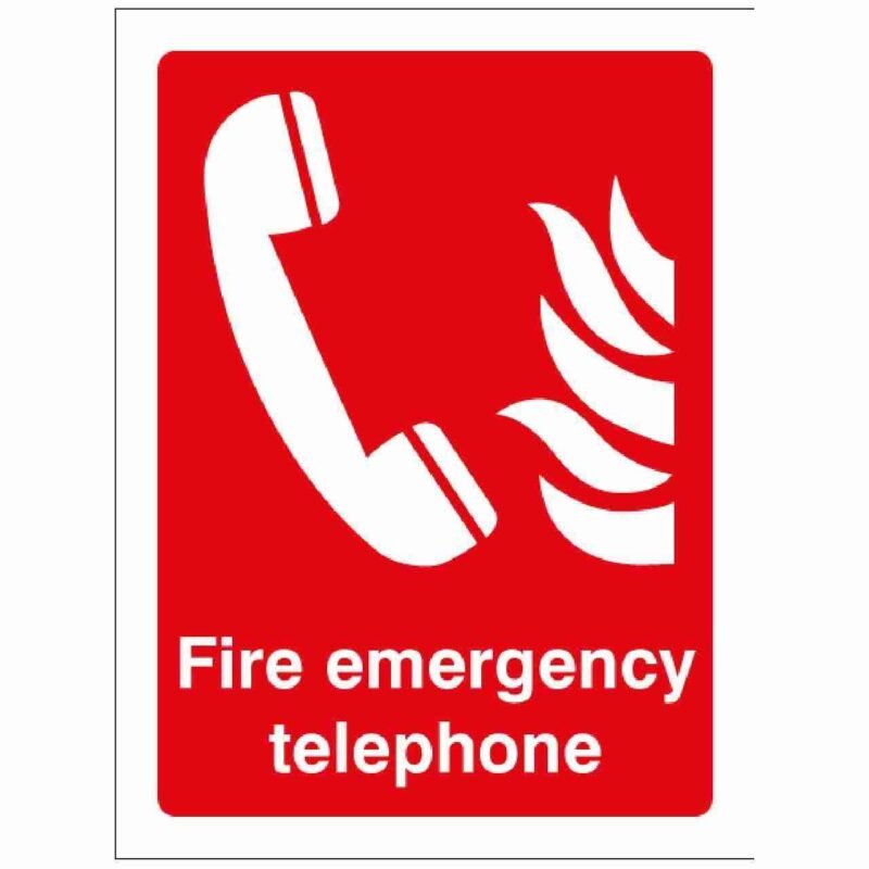 Fire Emergency Telephone Sign