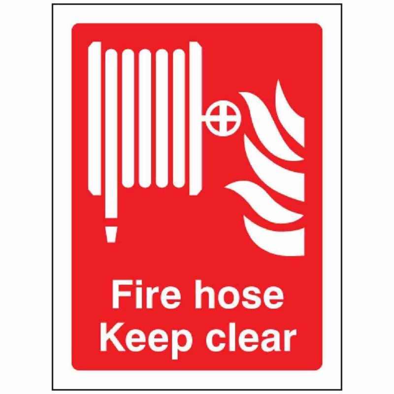 Fire Hose Keep Clear Sign