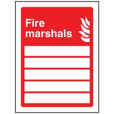 Fire Marshal 5 Person Sign