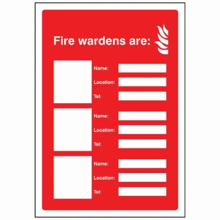 Fire Wardens 3 Person Sign