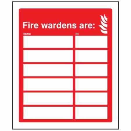 Fire Wardens 6 Person Sign