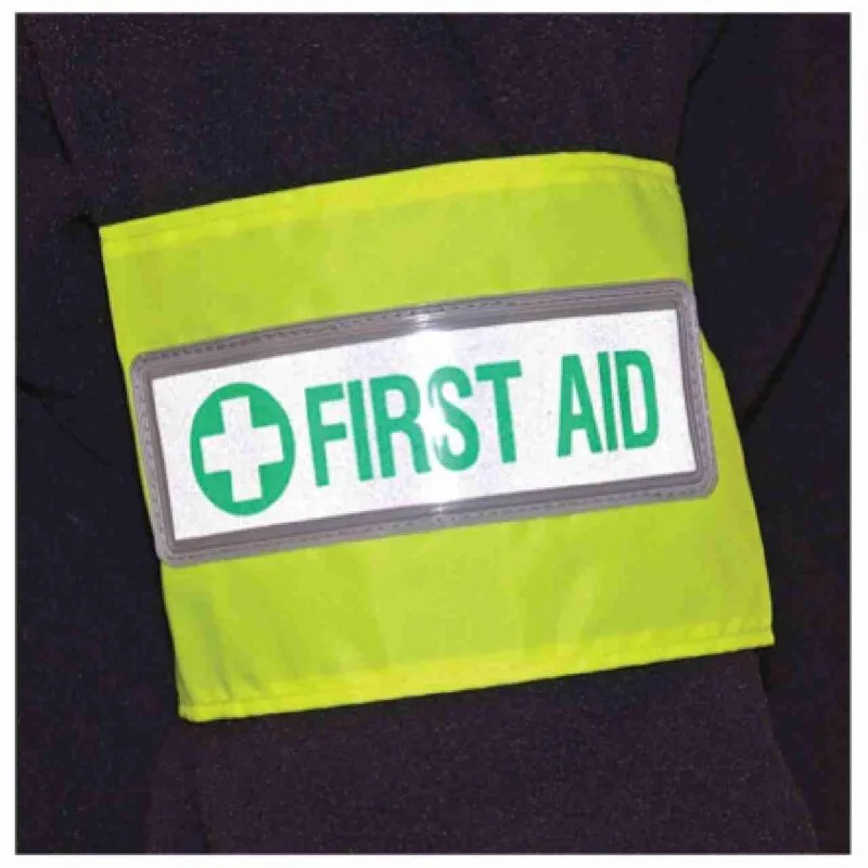 first aid reflective arm band