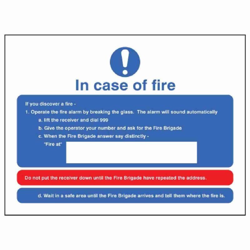 In Case Of Fire