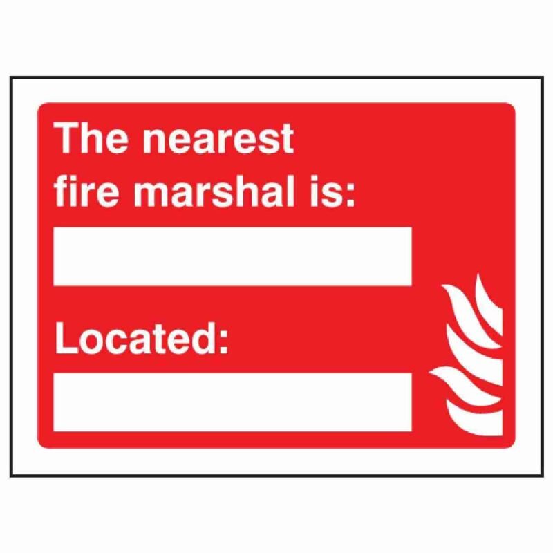 Nearest Fire Marshal Sign