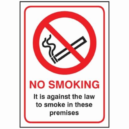 No Smoking Against Law To Smoke In These Premises