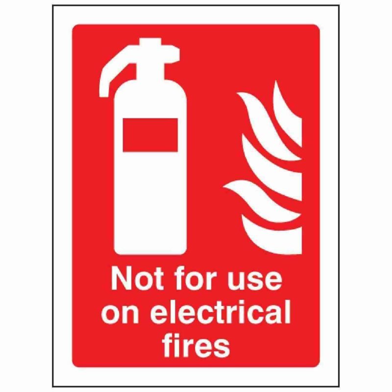 Not For Use On Electrical Fires