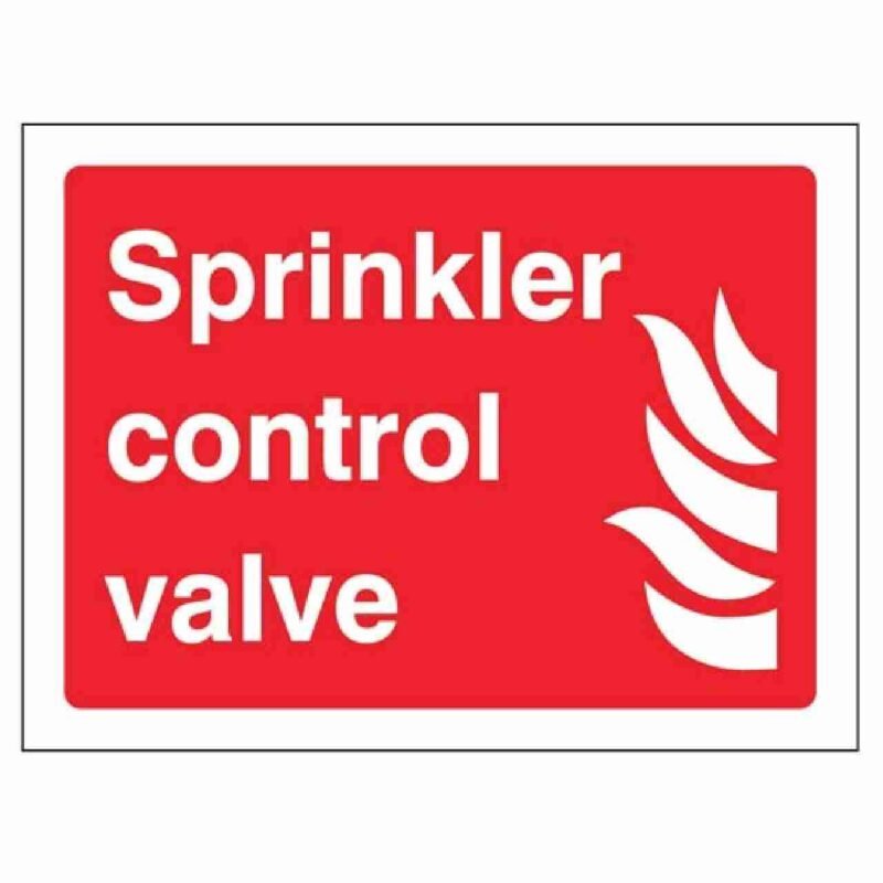 Sprinkler Control Valve Sign