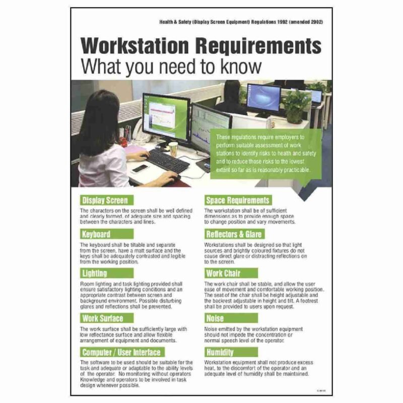 workstation requirements poster