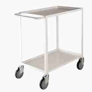 2 Tier Economy Fixed Steel Trolley