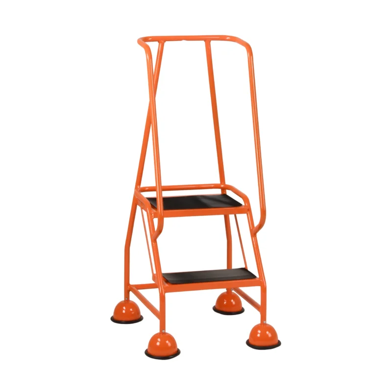 Steptek Classic Colour 2 Tread Mobile Steps Orange