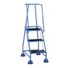 Steptek Classic Colour 3 Tread Mobile Steps Blue