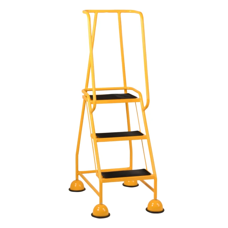 Steptek Classic Colour 3 Tread Mobile Steps Yellow