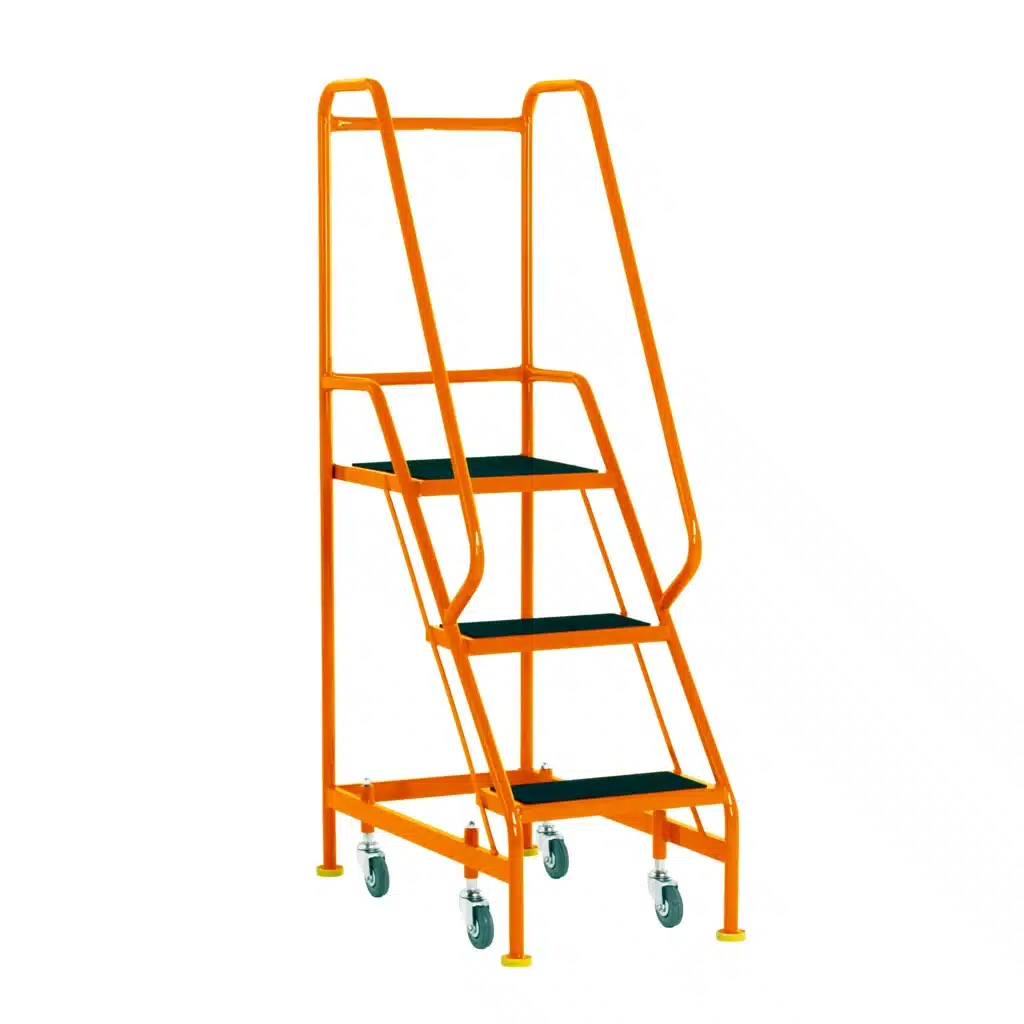 3 Tread Narrow Aisle Mobile Steps – Steptek • HSE Store