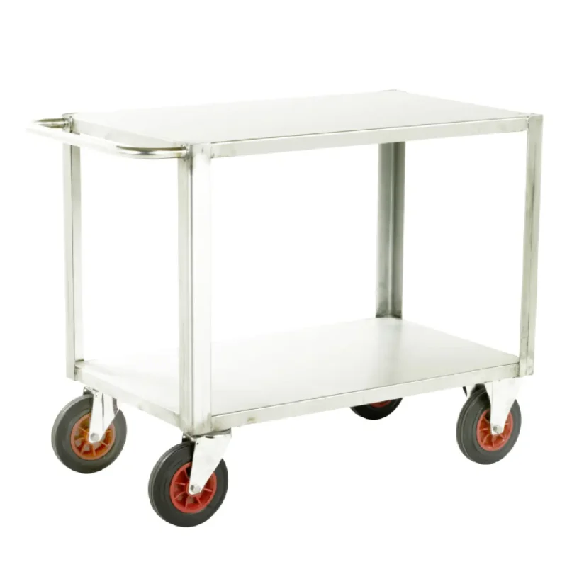 Loadtek Industrial Heavy Duty Table Truck - 2 Tier - 500kg Load - 1000 x 600 mm