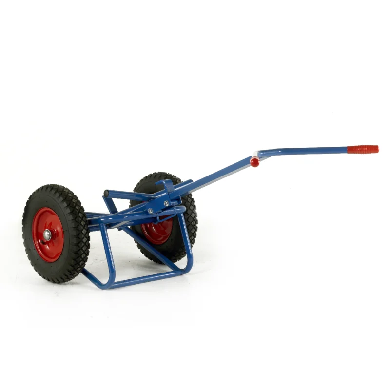 Loadtek Manual Drum Lifter Trolley Jack - 300kg Load - 2 Wheel - Pneumatic Tyres