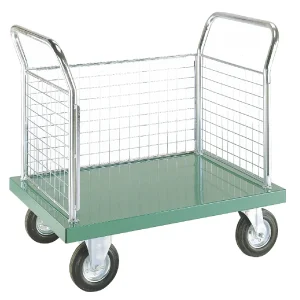 Loadtek Heavy Duty Colour Range Platform Truck Trolley - Platform & 3 Sides - 700kg Load