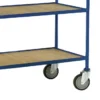 Loadtek Medium Duty Service Tray Trolley - 2 Tier Plywood