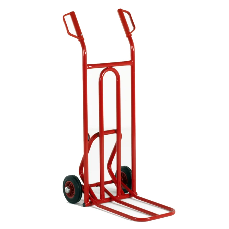 Loadtek Folding Toe Sack Truck - 150kg Load - Solid Rubber Tyres