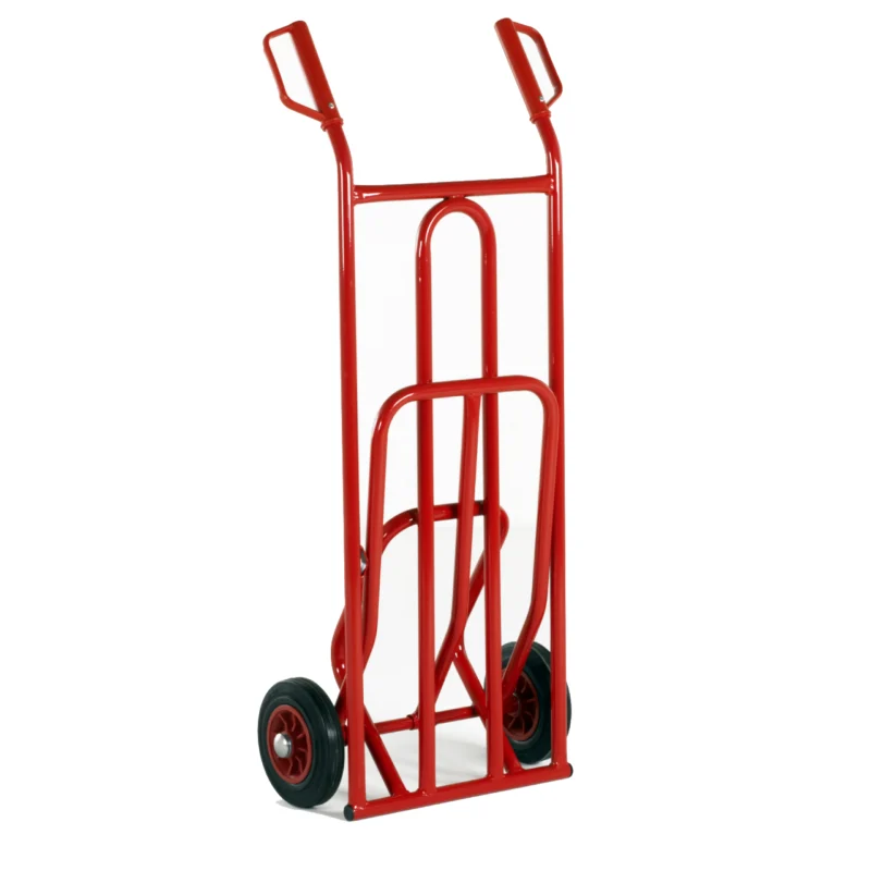 Loadtek Folding Toe Sack Truck - 200kg Load - Solid Rubber Tyres