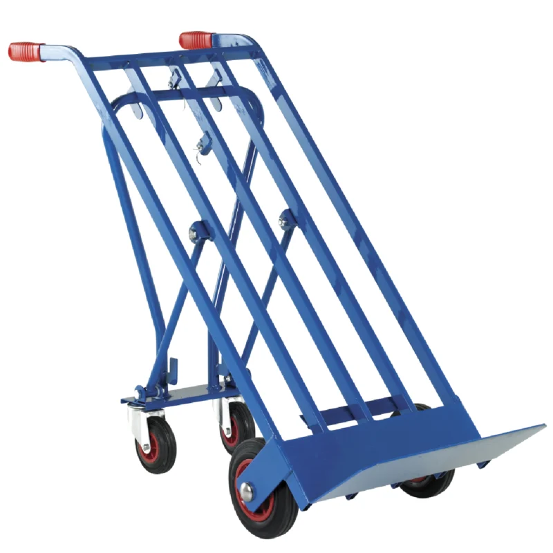 Loadtek Heavy Duty 3 In 1 Position Sack Truck - 400kg Load - Solid Rubber Tyres