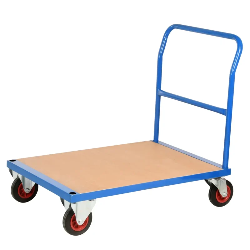 Loadtek TC500 Series Warehouse Platform Trolley Truck - Platform & Single End - 500kg Load