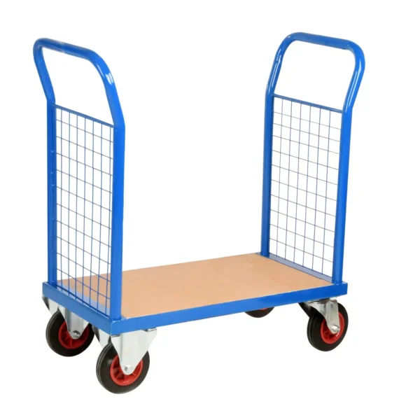 Loadtek TC900 Series Warehouse Platform Trolley Truck - Platform & Double End - 500kg Load