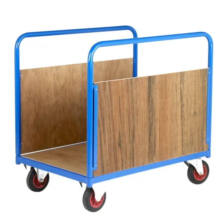 Loadtek Long Goods Warehouse Platform Trolley Truck - Timber Sides - 500kg Load